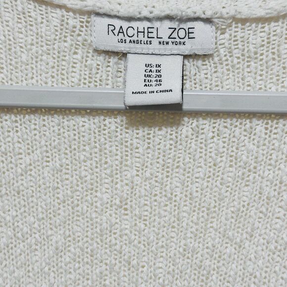 Rachel Zoe Womens Duster Cardigan Dutton 1X Gray Aztec Boho Southwestern Fringe - Picture 6 of 8